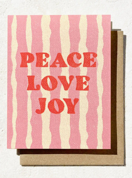 Peace Love Joy Card