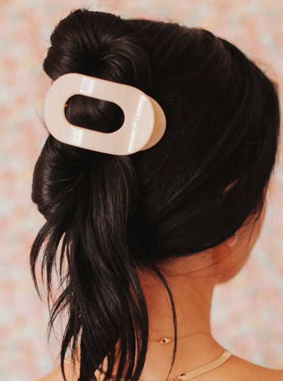 Teleties Medium Round Flat Hair Clip