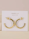 Jaxkelly White Enamel Interior Hoops