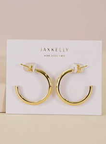  Jaxkelly White Enamel Interior Hoops