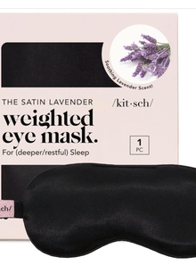  Kitsch Lavender Weighted Satin Eye Mask