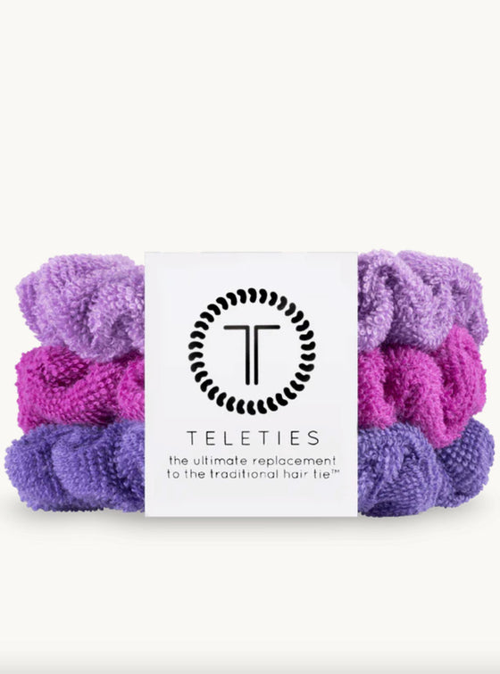 Teleties Terry Cloth Scrunchies Set - 3 Colors
