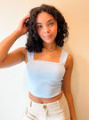 RD Style Clare Rib Strap Crop Top in 2 Colors