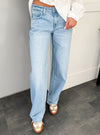 Vervet Kris Low Rise Baggy Wide Jeans