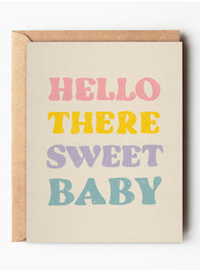  Hello There Sweet Baby Card