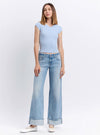 Vervet Kris Low Rise Baggy Wide Jeans